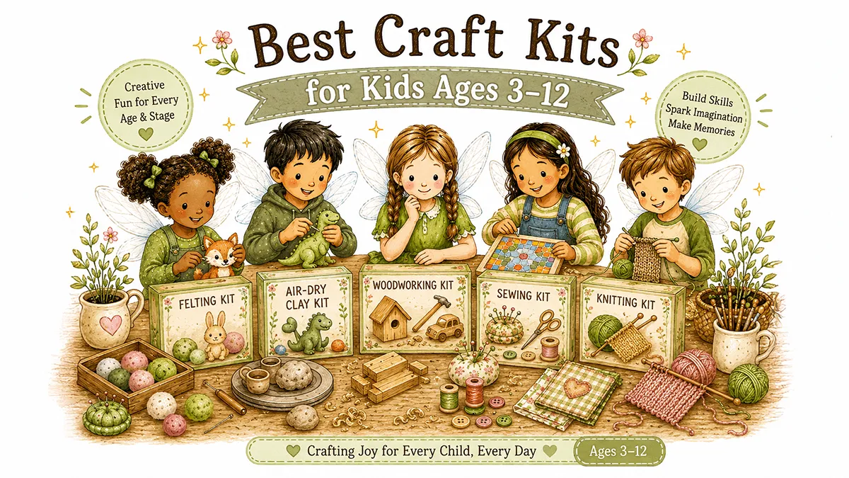 Fairies at a craft table with craft kits