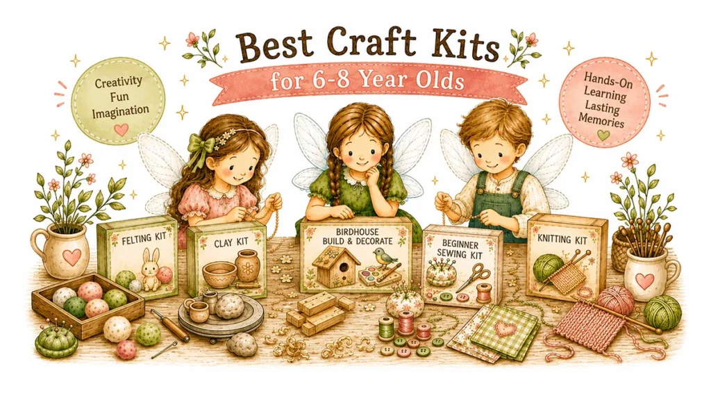 Fairies at a craft table with kits for 6 -8 year old's