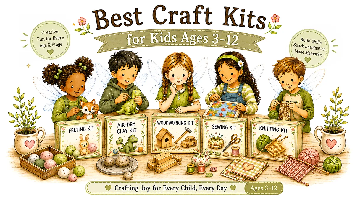 Fairies at a craft table with craft kits