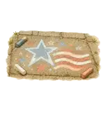 Chalk drawing of American flag