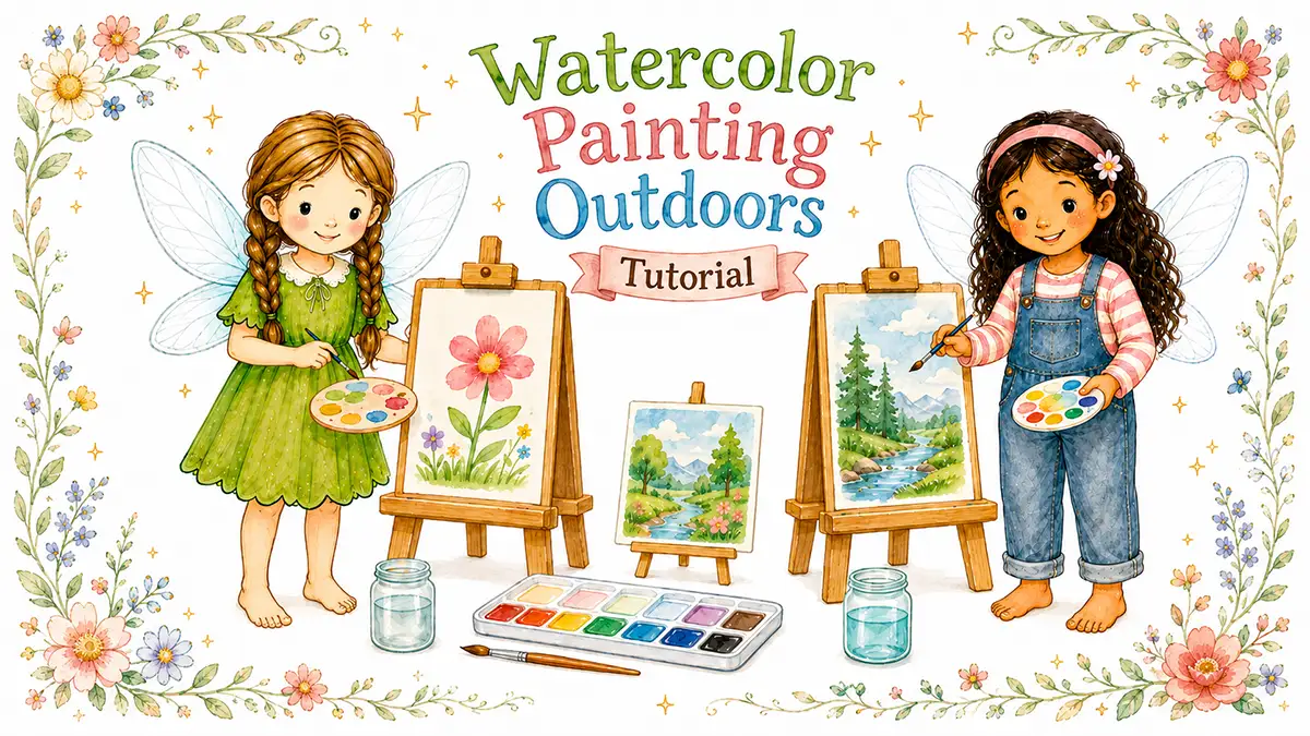Watercolor Painting Outdoors