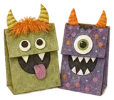 Paper Bag Monster Puppets