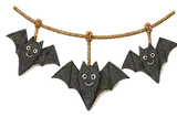 Paper Bat Garland