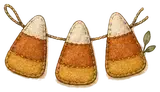 Felt Candy-Corn Garland