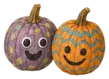 Felt-Faced Mini Pumpkins