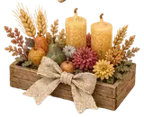 Illustration of an autumn centerpiece