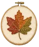 Leaf Embroidery Hoop