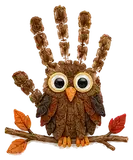 Handprint Owl