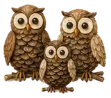 Pinecone Owls