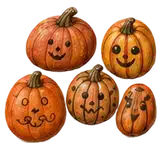 Painted No-Carve Pumpkins