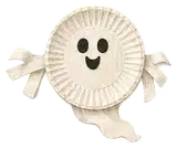 Paper Plate Ghost