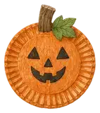 Paper Plate Pumpkin