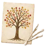 Q-Tip Autumn Tree