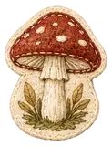 Stitched Felt Mushroom