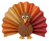 Illustration of a paper turkey