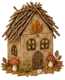 Paper Bag Autumn Woodland House