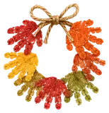Handprint Leaf Wreath