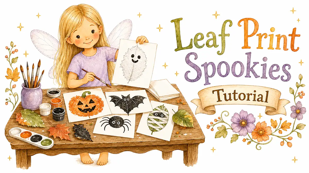 Leaf Print Spookies Tutorial