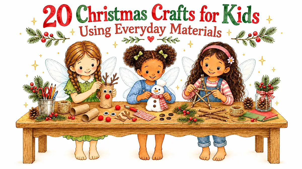 20 Christmas Crafts for Kids Using Everyday Materials