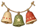 Illustration of a bell garland